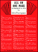 All On One Page piano sheet music cover